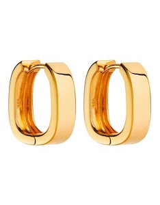 Najo: Yellow Gold Elysium Hoop Earrings