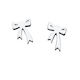 Mini Bow Studs Silver