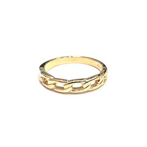 Custom Jewellery: Yellow Gold Chain Link Ring
