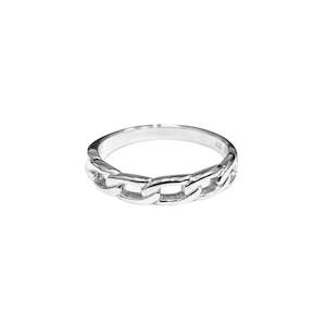 Silver Chain Link Ring