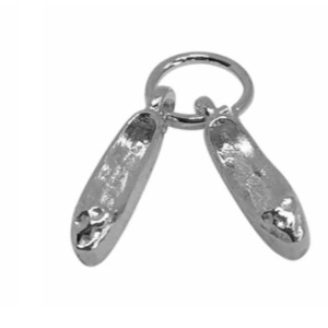Silver Ballet Shoes Charm