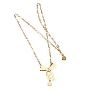 Large Bow Pendant Gold-Plated