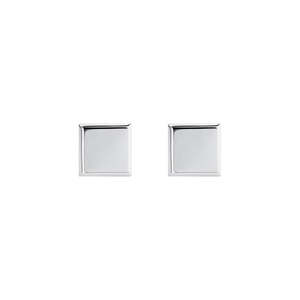 Clasico Square Men's Silver Cufflinks