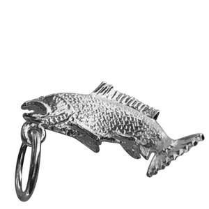 Charms: Silver Trout Charm