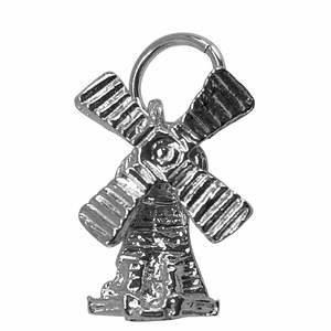 Charms: Silver Windmill Charm