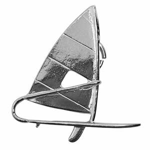 Silver Windsurfer Charm