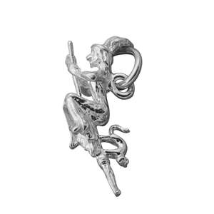 Charms: Silver Witch on a Broom