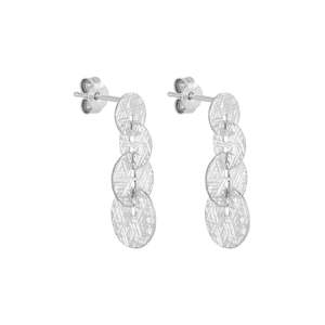 Milleluci Circular Silver Earrings