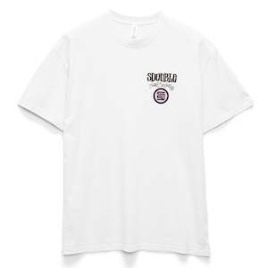 TEE: S/DOUBLE COMBO PLATTER TEE - WHITE
