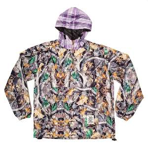 Arcade: ARCADE TWO-TONE NYLON ANORAK - CAMO/PLAID