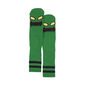 TOY MACHINE MONSTER FACE SOCKS - GREEN