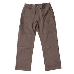 Vic: VIC DOUBLE KNEE CANVAS PANTS - BROWN