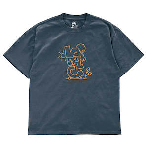 Vic: VIC AUTUMN DAYS TEE - FADED INDIGO