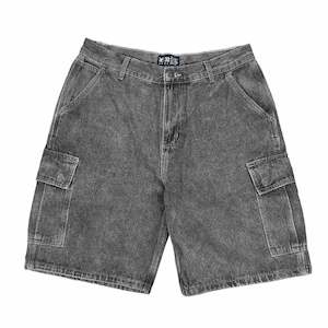 Vic: VIC CARGO JEAN SHORTS - GREY STONE
