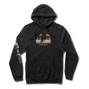 Color Bars: COLOR BARS X ATTACK ON TITAN WITNESSING BATTLE HOODY - BLACK
