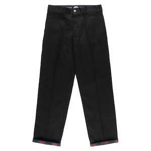 DICKIES X SPITFIRE FLANNEL CUFF PANT - BLACK