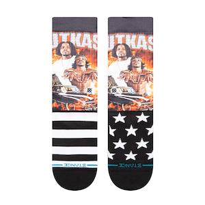 STANCE X OUTKAST STANKONIA CREW SOCKS - BLACK