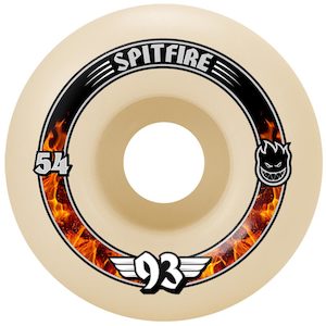 54mm Skateboard Wheels: SPITFIRE FORMULA FOUR RADIALS 54MM 93D