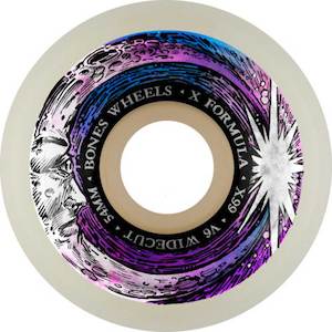 BONES X-FORMULA V6 WIDECUT 99A 54MM WHEELS - MOON BEAM