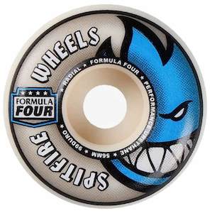 56mm Skateboard Wheels: SPITFIRE FORMULA FOUR RADIAL 99D 56MM