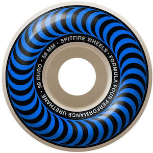 56mm Skateboard Wheels: SPITFIRE 99DU CLASSICS 56MM