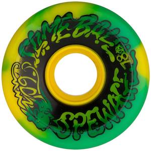SLIME BALLS SPEWAGE OG SLIME GREEN YELLOW SWIRL 60MM 78A