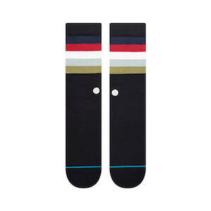 Stance: STANCE MALIBOO CREW SOCKS - BLACK FADE