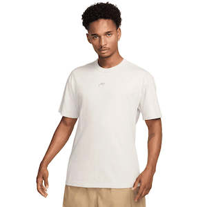 Apparel: NIKE SPORTSWEAR PREMIUM ESSENTIALS TEE - LIGHT BONE/HEATHER