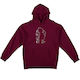 Krooked Out My Ears Hoody - Maroon