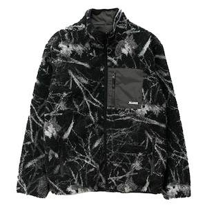 Xlarge: XLARGE CAMO REVERSIBLE SHERPA JACKET - BLACK