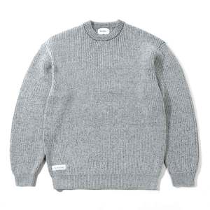 BUTTER DRAIN KNIT SWEATER - GREY