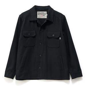 S/DOUBLE WOOL JACKET - BLACK