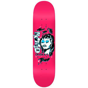 8 0 Skateboard Decks: KROOKED BRAD CROMER PINK AND BLUE DECK 8.06"