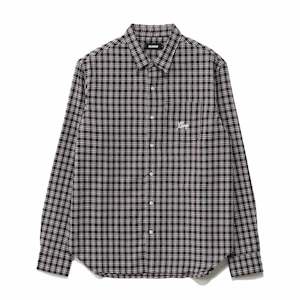 XLARGE SCRIPT CHECK SHIRT - BLACK