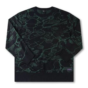 Knitwear: FORMER GLOBAL MIND CREW KNIT - BLACK