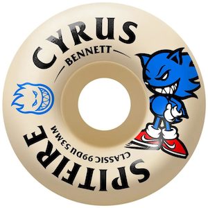 53mm Skateboard Wheels: SPITFIRE FORMULA FOUR CYRUS BENNETT BURN SQUAD CLASSICS 99D 53MM