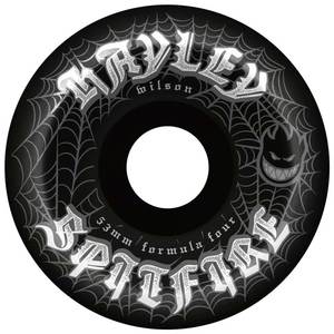53mm Skateboard Wheels: SPITFIRE HAYLEY WILSON WEBBED FORMULA FOUR CONICAL FULL 53MM 99D