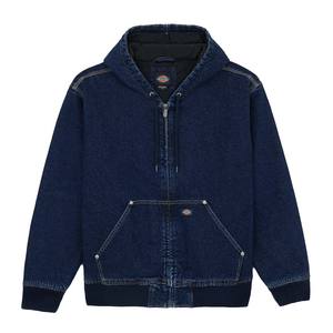DICKIES DENIM FULL ZIP HOODIE JACKET - DARK INDIGO