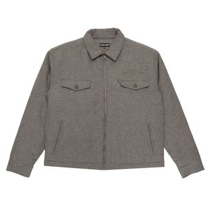 Sale: PASSPORT ARTHUR WOOL ZIP JACKET - GREY MARLE
