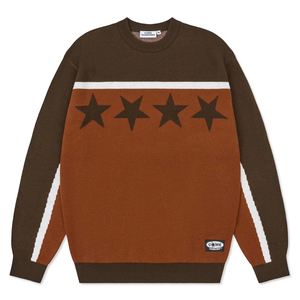 Knitwear: COME SUNDOWN BURN OUT KNIT - BROWN/ORANGE