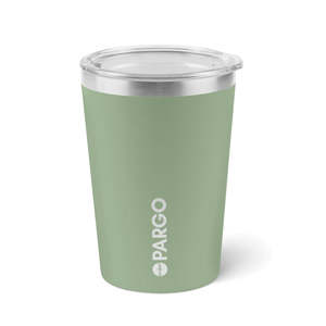 PARGO 12oz INSULATED REUSABLE CUP - EUCALYPTUS GREEN