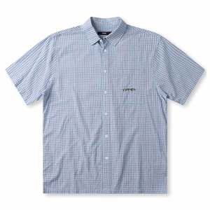 Former: FORMER VIVIAN CHECK SS SHIRT - BLUE
