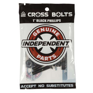 INDEPENDENT 1" PHILLIPS HARDWARE - BLACK