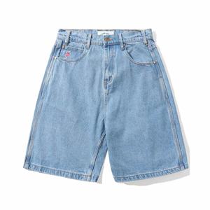 CASH ONLY LOGO DENIM SHORT - WASHED INDIGO