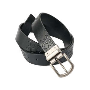 XLARGE OLD ENGLISH REVERSIBLE BELT - BLACK