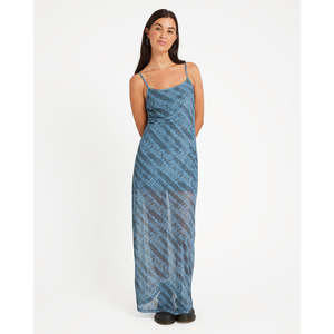 VOLCOM WICKED LIGHTNING DRESS - BLUE SAPPHIRE