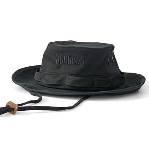 S Double: S/DOUBLE MID BLOCK BOONIE - BLACK