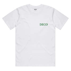 Apparel: DECO TOUR OF THE SNAKE TEE - WHITE