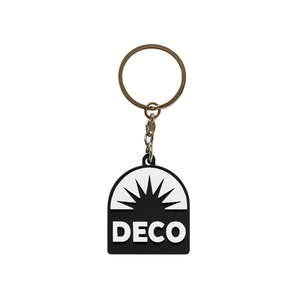 Deco: DECO SUNBURST KEYCHAIN - BLACK