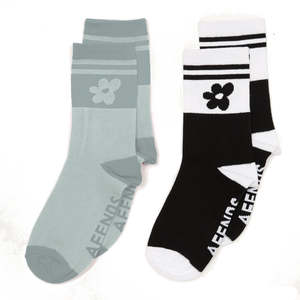 AFENDS GARDEN VARIETY SOCKS 2 PACK - MULTI